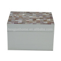 white freshwater shell jewelry box wooden jewelry box